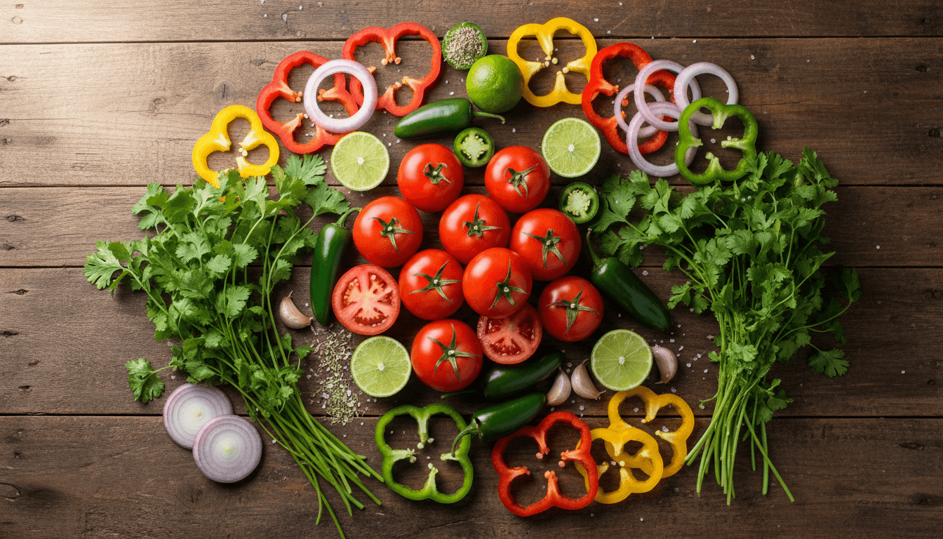 Fresh ingredients for authentic Mexican cuisine